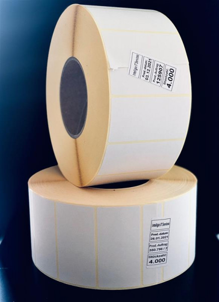 Klebe-Etikett, Inventur, 80x40mm, TT, ablösbar, 40