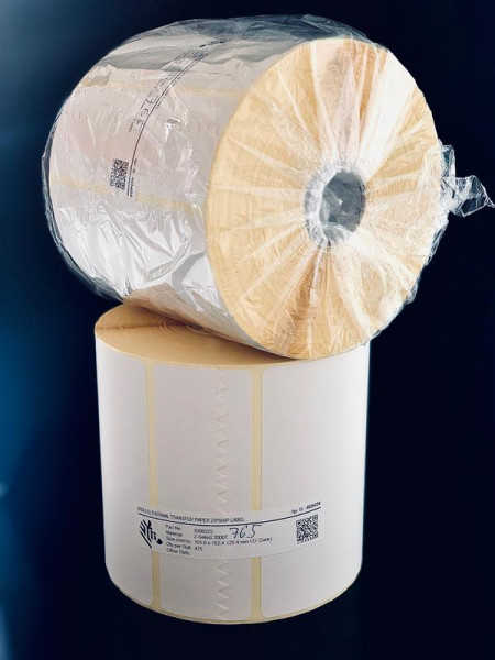 Kleber 102x152, Preis je Rolle Paketaufkleber DHL