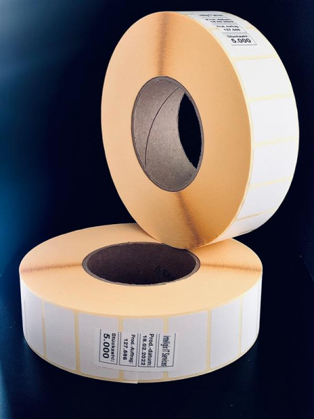 Klebe-Etikett, 40x25mm, TT, 5000/Rolle, Preis pro