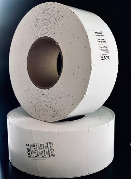 Karton-Etikett, 70x44,1mm, TT, 2500/ Rolle, Preis